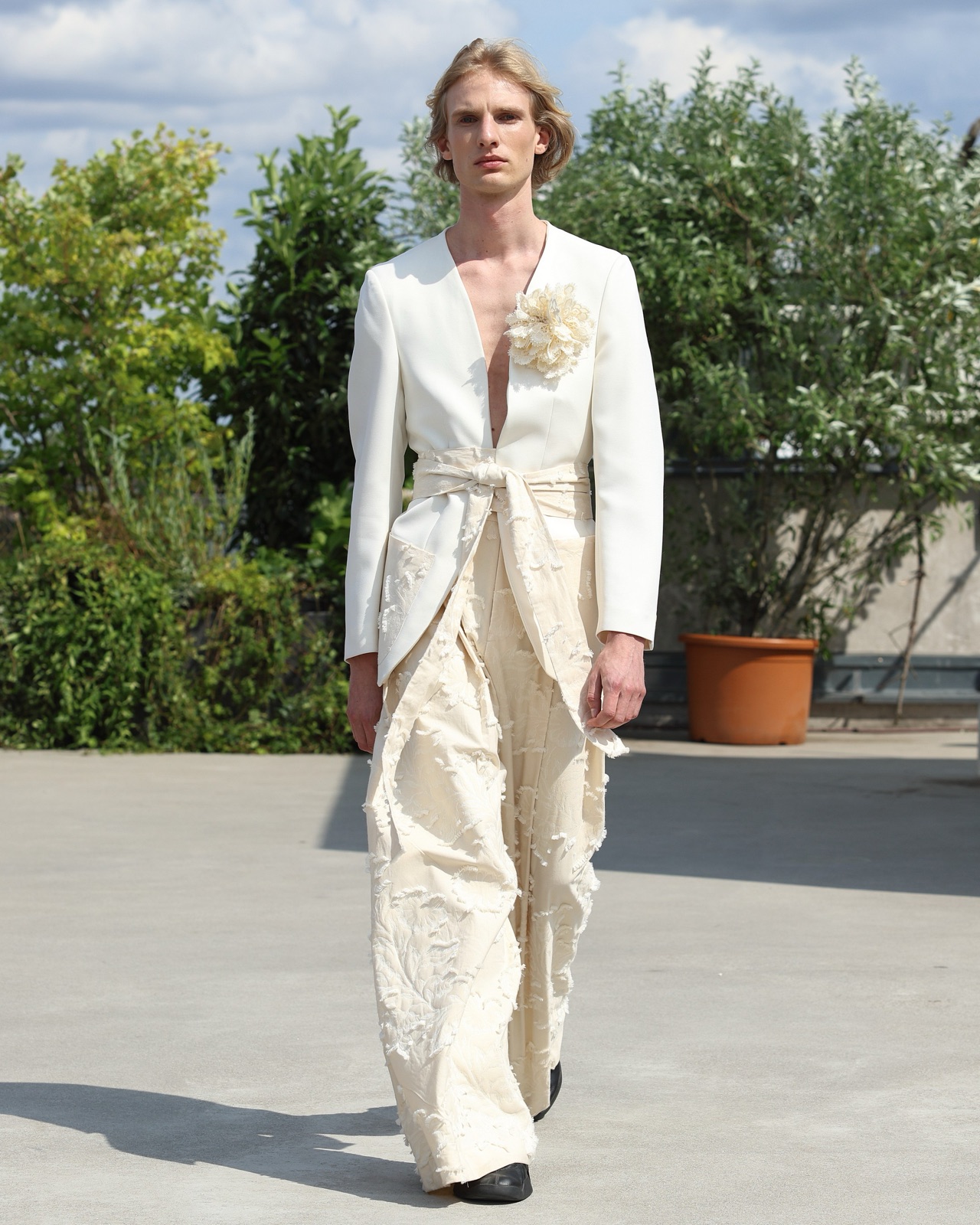 The Flower Brooch on the runway, Berlin Fashion Week, 5 July 2026