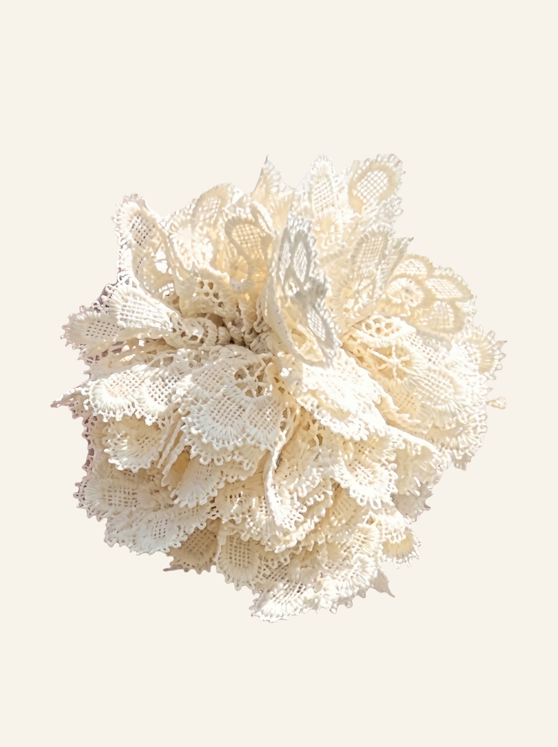 The Flower Brooch, front, on cream